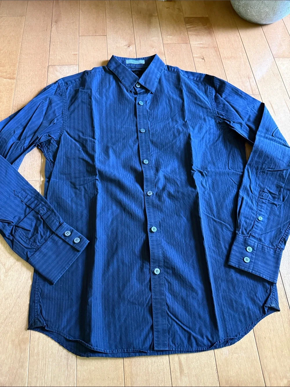 Banana Republic Men's Navy Blue Dress Shirt